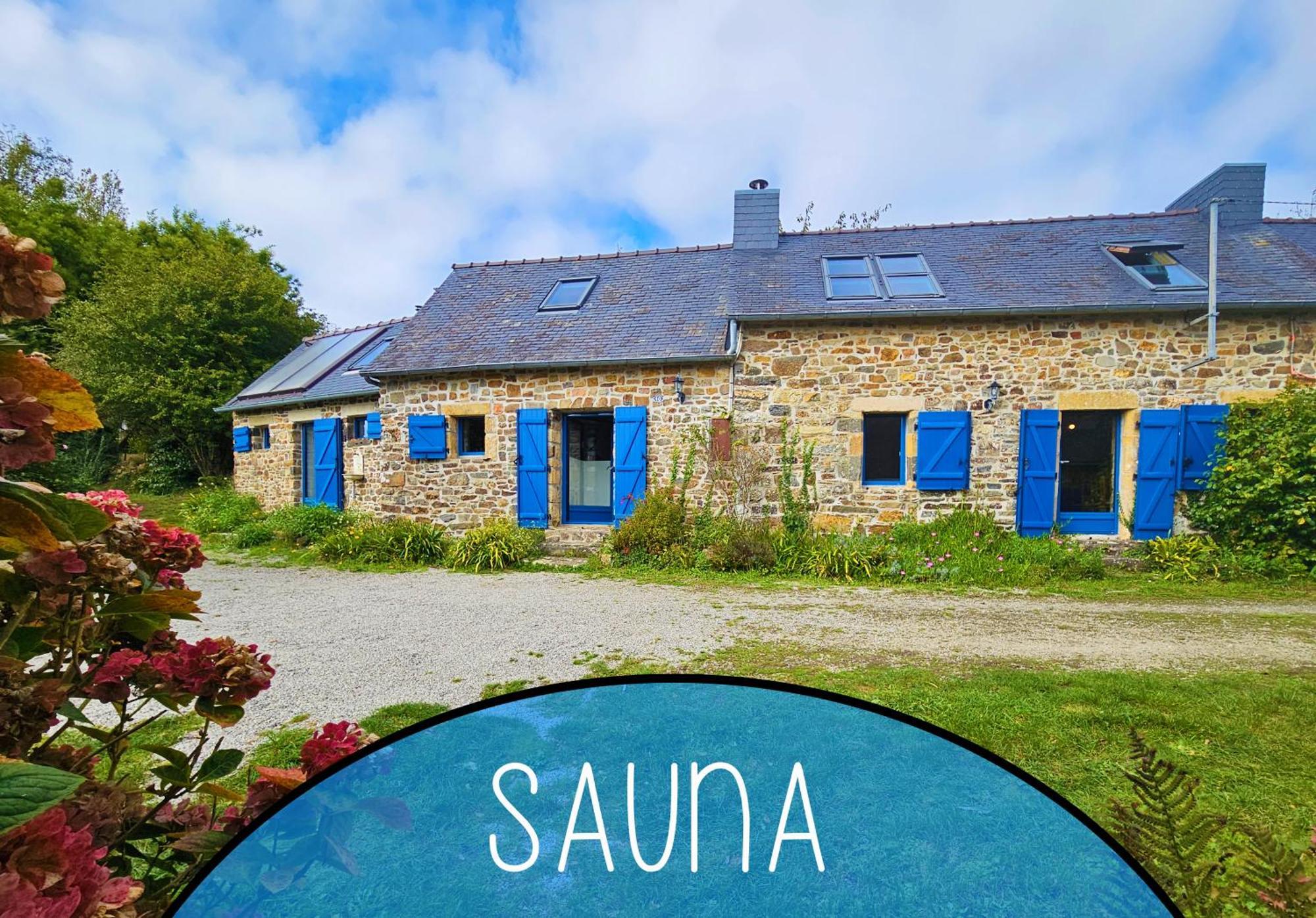Ti Vaen I Maison Traditionnelle Bretonne & Sauna Lanvéoc Buitenkant foto