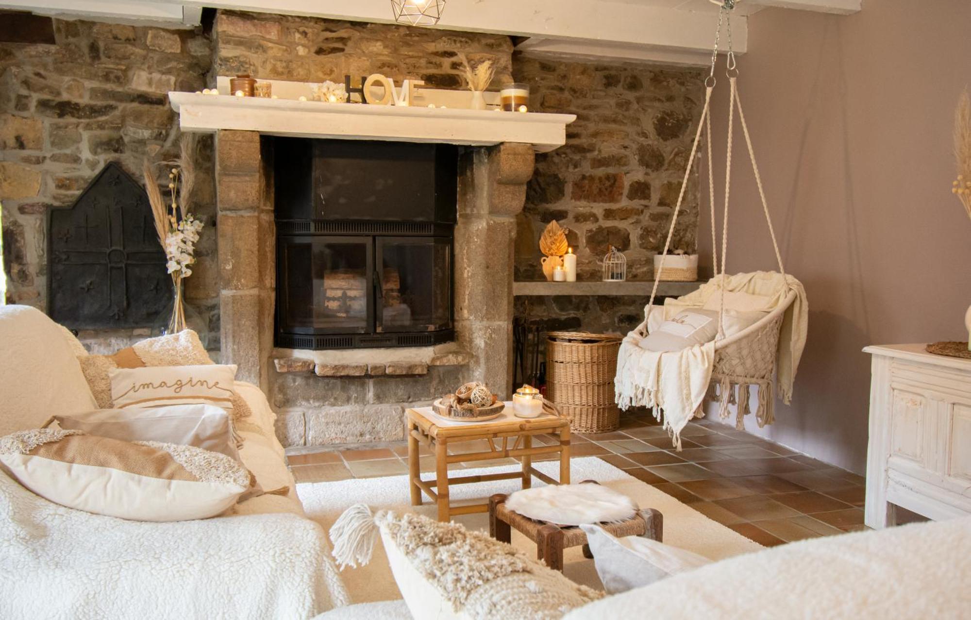 Ti Vaen I Maison Traditionnelle Bretonne & Sauna Lanvéoc Buitenkant foto