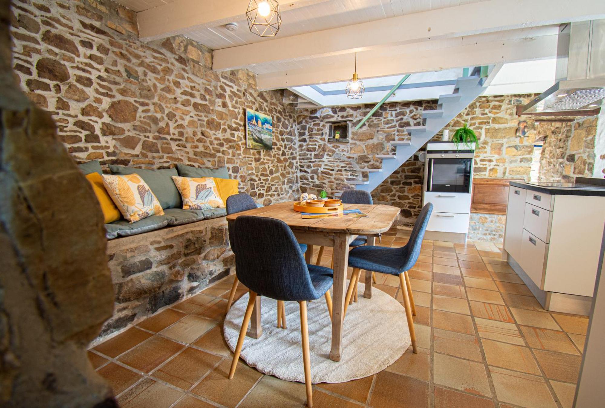 Ti Vaen I Maison Traditionnelle Bretonne & Sauna Lanvéoc Buitenkant foto